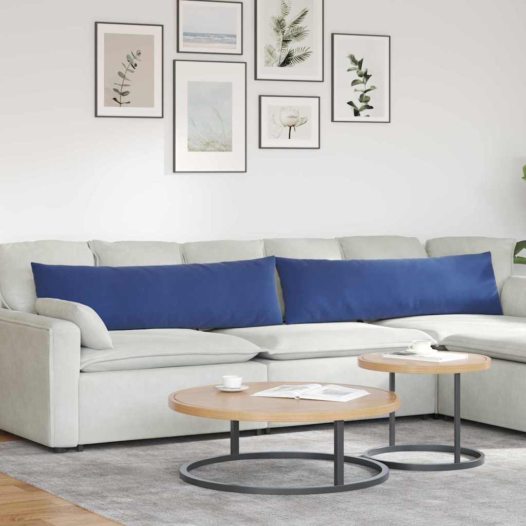 VidaXL Sofakissen, 2 Stück, Polizeiblau, 145 x 40 cm Cordstoff