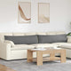 VidaXL Sofakissen 2 Stück dunkelgrau 145 x 40 cm Stoff