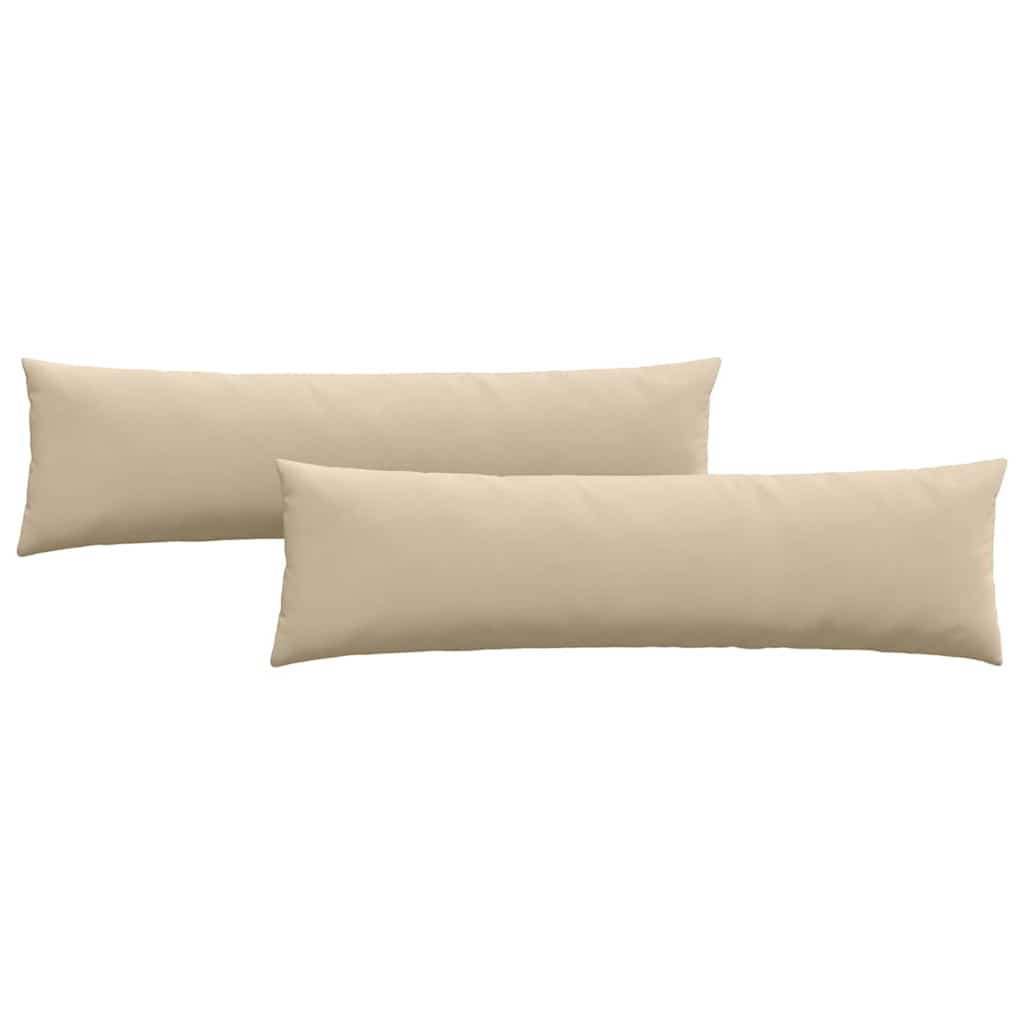 VidaXL Sofakissen 2 Stück Creme 145 x 40 cm Stoff