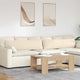 VidaXL Sofakissen 2 Stück Beige 145 x 40 cm Stoff