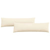 VidaXL Sofakissen 2 Stück Creme 145 x 40 cm Cordstoff