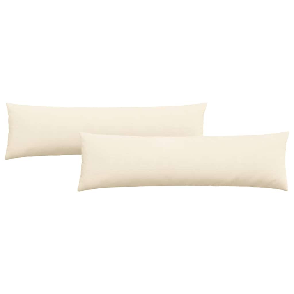 VidaXL Sofakissen 2 Stück Creme 145 x 40 cm Cordstoff