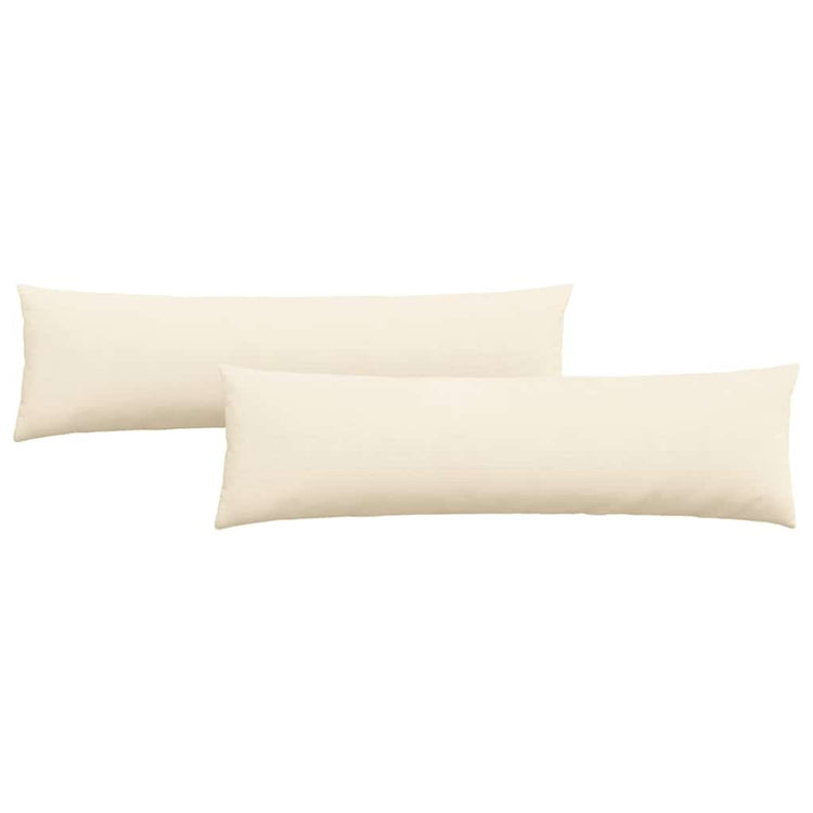 VidaXL Sofakissen 2 Stück Creme 145 x 40 cm Cordstoff