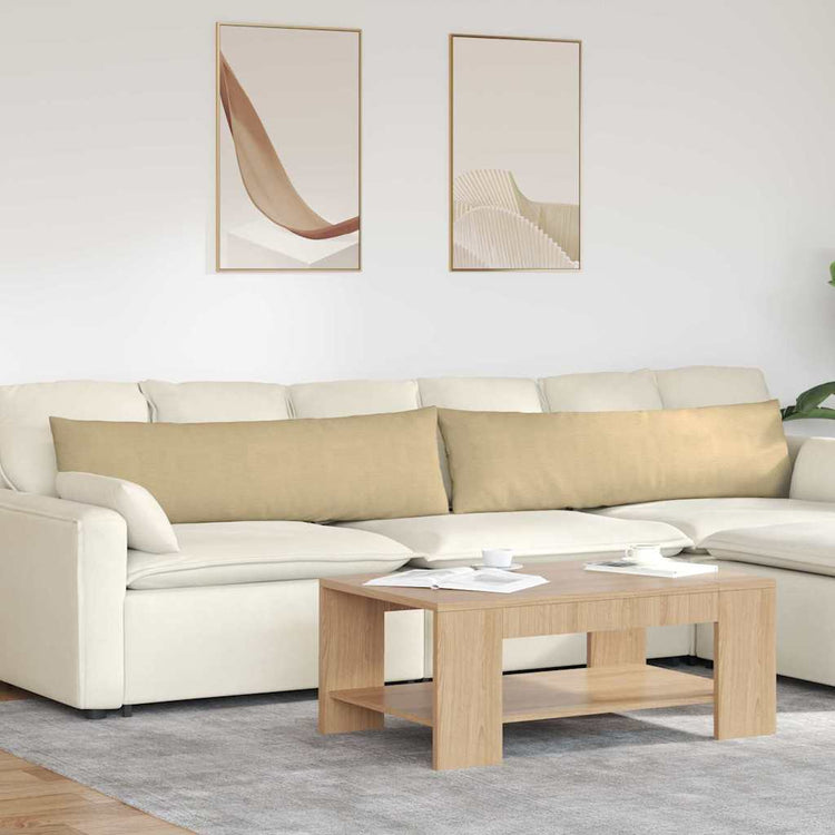 VidaXL Sofakissen 2 Stück Grau Grün 145 x 40 cm Cordstoff