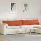 VidaXL Sofakissen 2 Stück rot-orange 145 x 40 cm Cordstoff