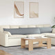 VidaXL Sofakissen 2 Stück hellgrau 200 x 40 cm Stoff