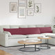 VidaXL Sofakissen 2 Stk. Weinrot 200 x 40 cm Stoff