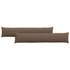 VidaXL Sofakissen 2 Stück braun 200 x 40 cm Stoff