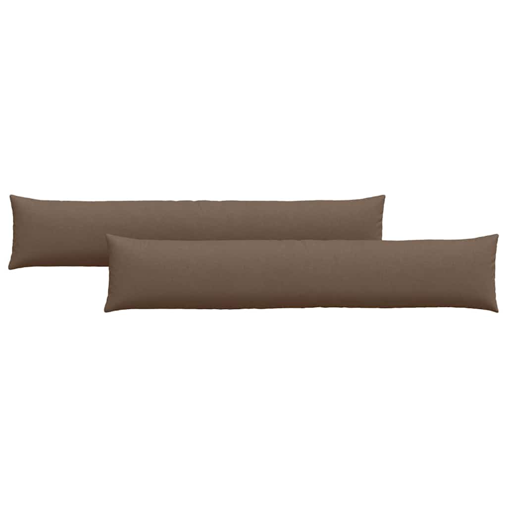 VidaXL Sofakissen 2 Stück braun 200 x 40 cm Stoff