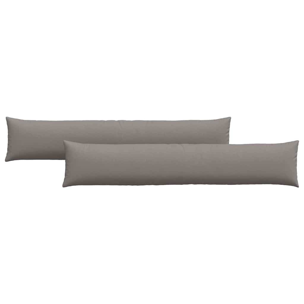 VidaXL Sofakissen 2 Stk. Taupe 200 x 40 cm Stoff