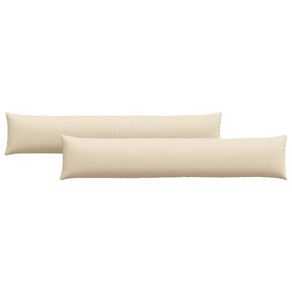 VidaXL Sofakissen 2 Stück Creme 200 x 40 cm Stoff
