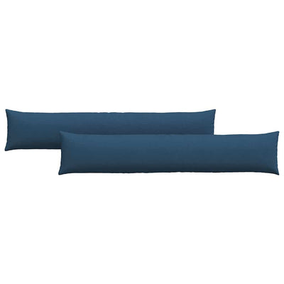 VidaXL Sofakissen 2 Stück blau 200 x 40 cm Stoff