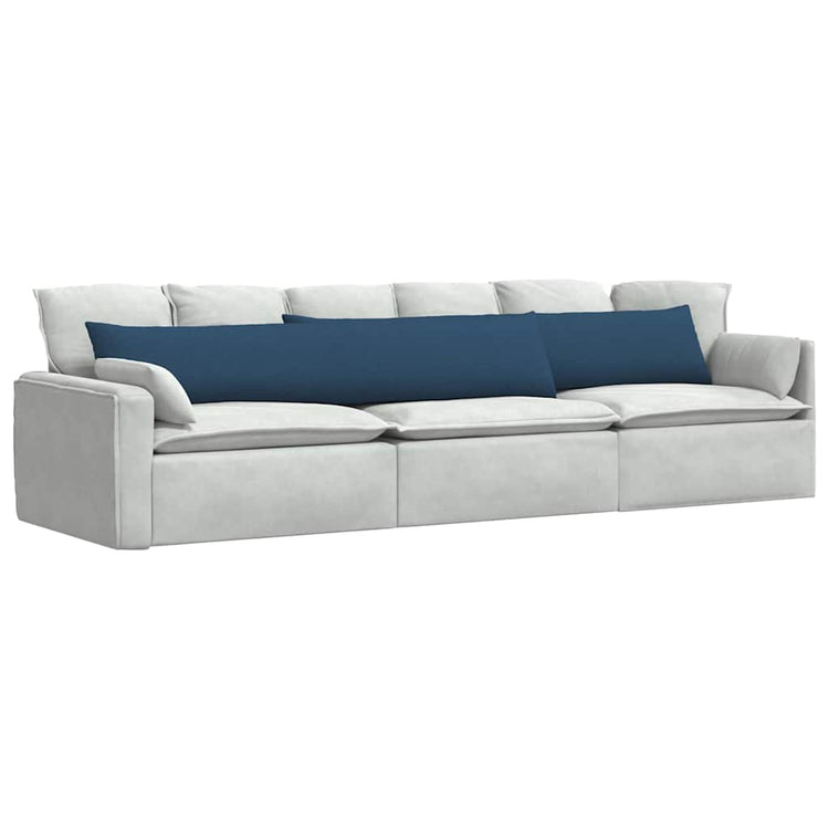 VidaXL Sofakissen 2 Stück blau 200 x 40 cm Stoff