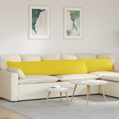 VidaXL Sofakissen 2 Stück hellgelb 200 x 40 cm Stoff