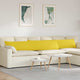 VidaXL Sofakissen 2 Stück hellgelb 200 x 40 cm Stoff