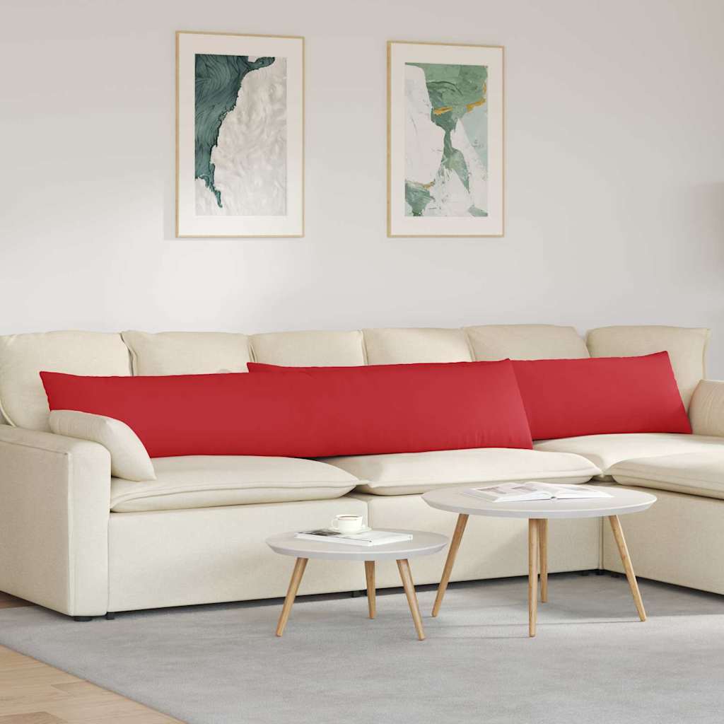 VidaXL Sofakissen 2 Stück rot 200 x 40 cm Stoff