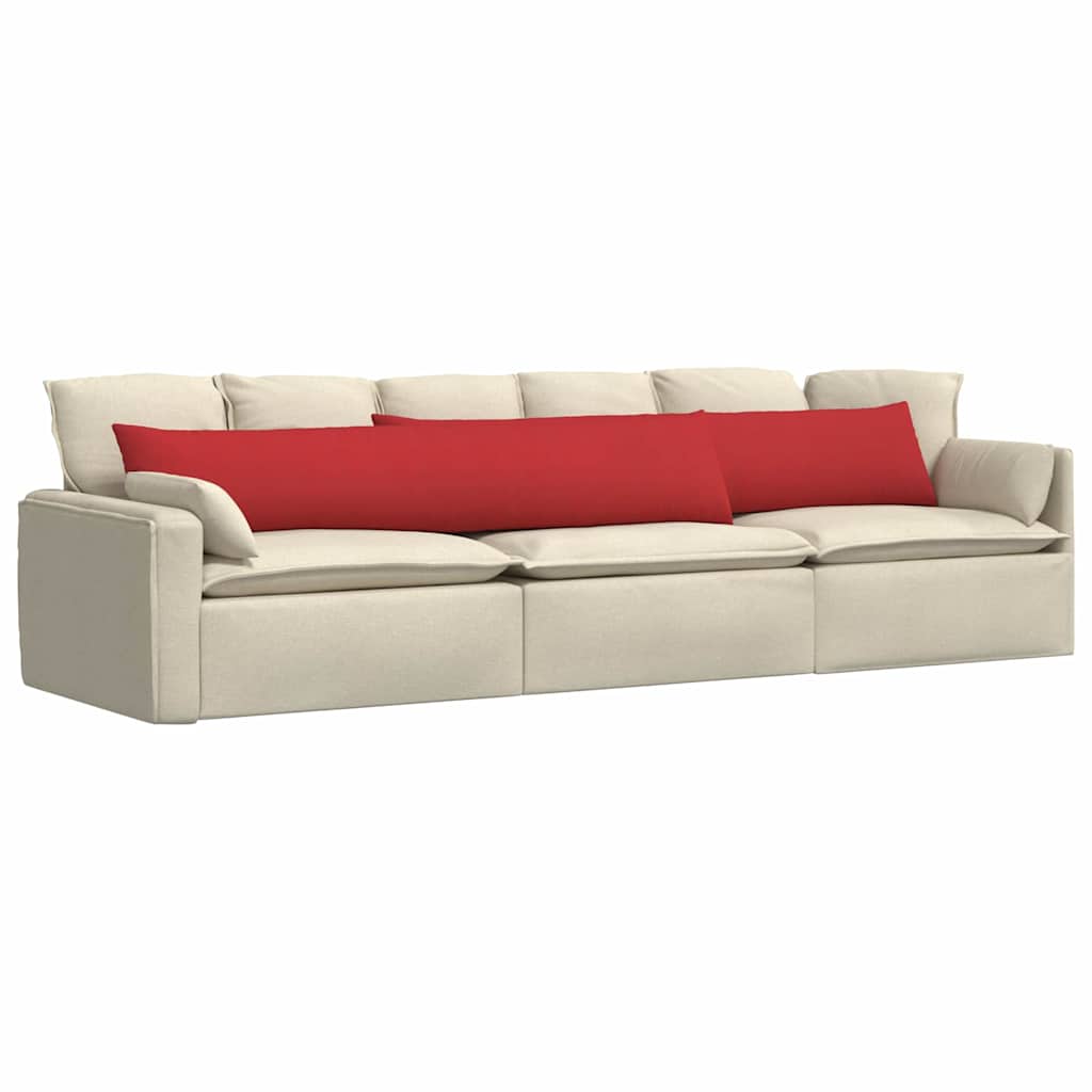 VidaXL Sofakissen 2 Stück rot 200 x 40 cm Stoff