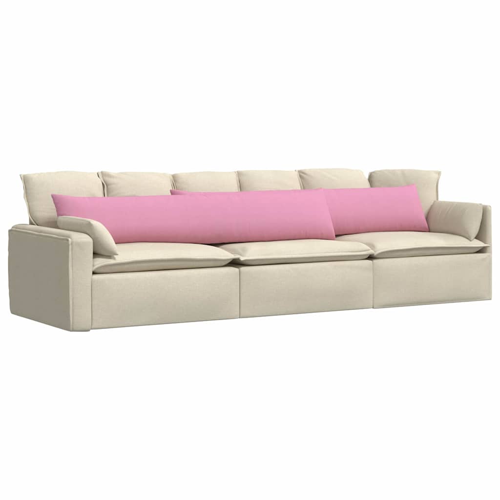VidaXL Sofakissen 2 Stück rosa 200 x 40 cm Stoff