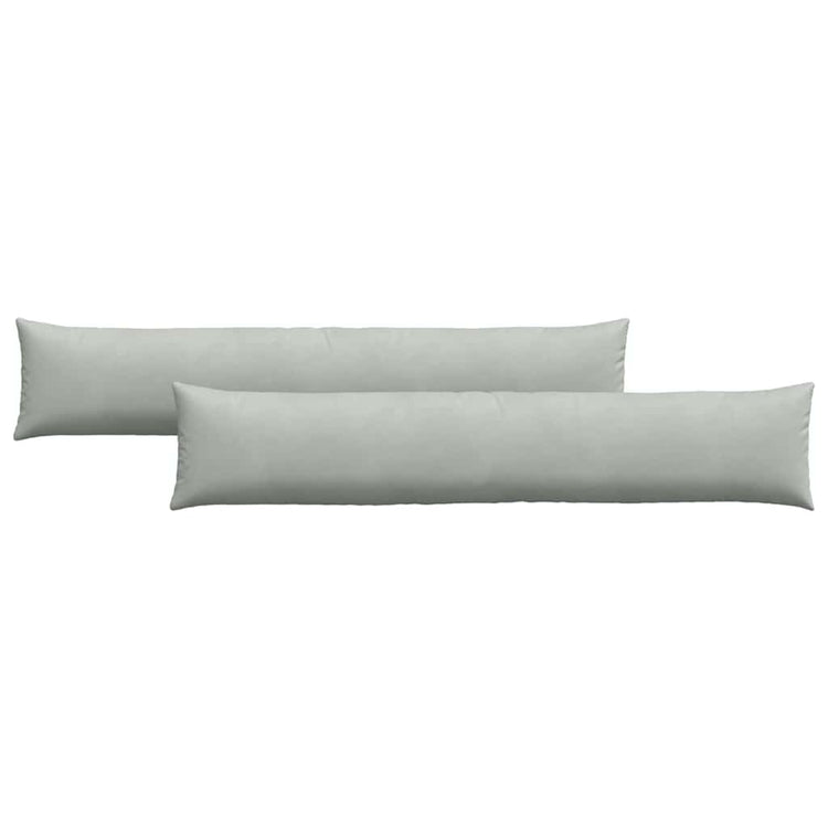 VidaXL Sofakissen 2 Stück hellgrau 200 x 40 cm Cordstoff