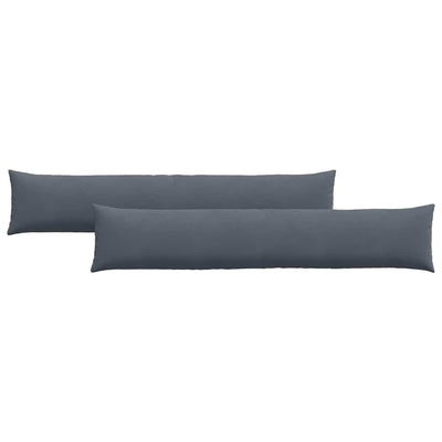 VidaXL Sofakissen 2 Stück dunkelgrau 200 x 40 cm Cordstoff
