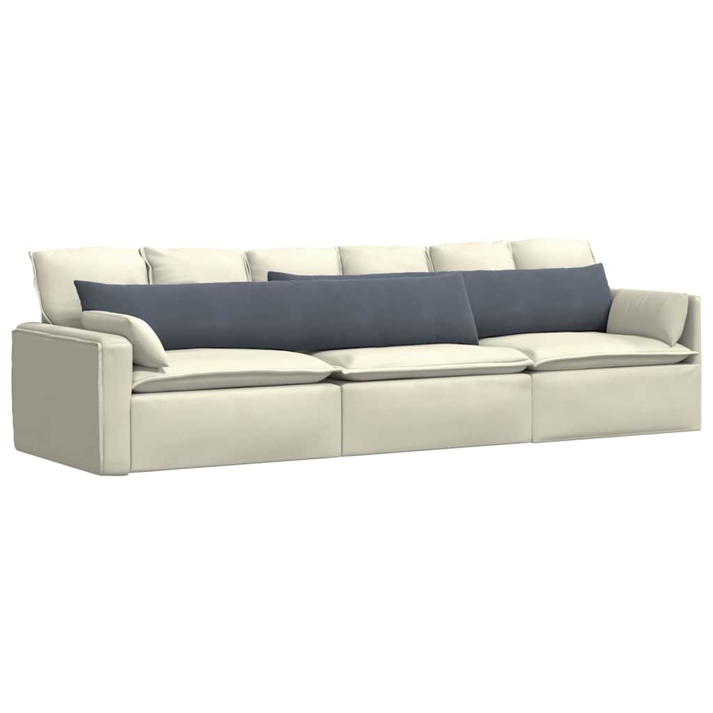VidaXL Sofakissen 2 Stück dunkelgrau 200 x 40 cm Cordstoff