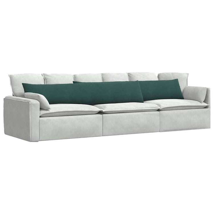 VidaXL Sofakissen 2 Stück dunkelgrün 200 x 40 cm Cordstoff