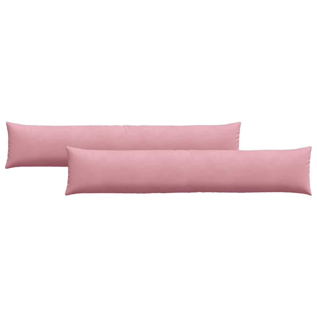 VidaXL Sofakissen 2 Stück rosa 200 x 40 cm Cordstoff