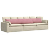 VidaXL Sofakissen 2 Stück rosa 200 x 40 cm Cordstoff