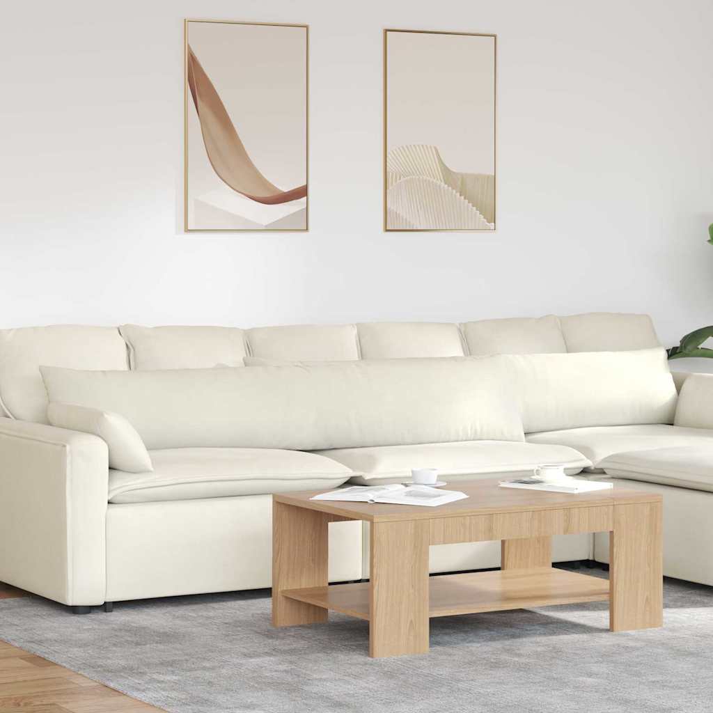 VidaXL Sofakissen 2 Stück Creme 200 x 40 cm Cordstoff