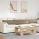 VidaXL Sofakissen 2 Stück Taupe 200 x 40 cm Stoff