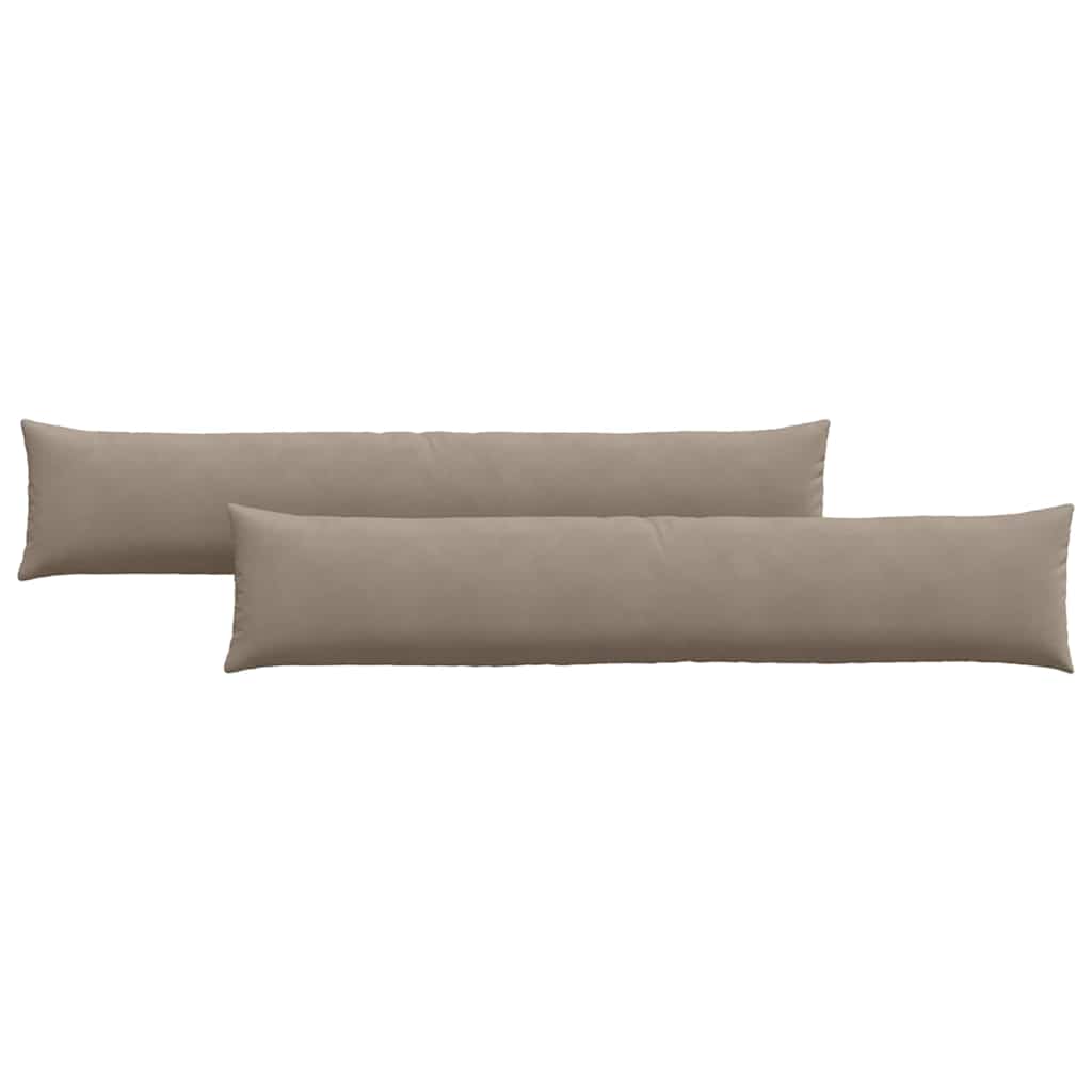 VidaXL Sofakissen 2 Stück Taupe 200 x 40 cm Stoff