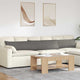 VidaXL Sofakissen 2 Stück hellgrau 200 x 40 cm Cordstoff