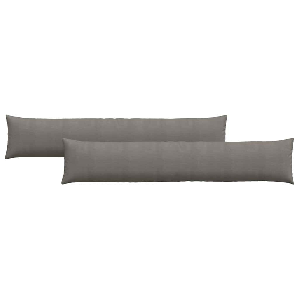 VidaXL Sofakissen 2 Stück hellgrau 200 x 40 cm Cordstoff