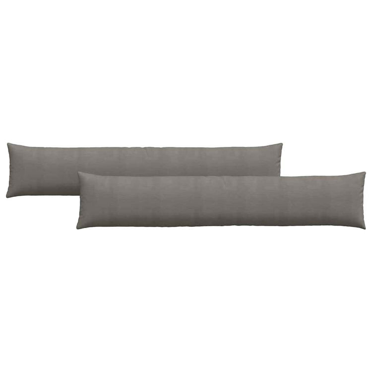 VidaXL Sofakissen 2 Stück hellgrau 200 x 40 cm Cordstoff