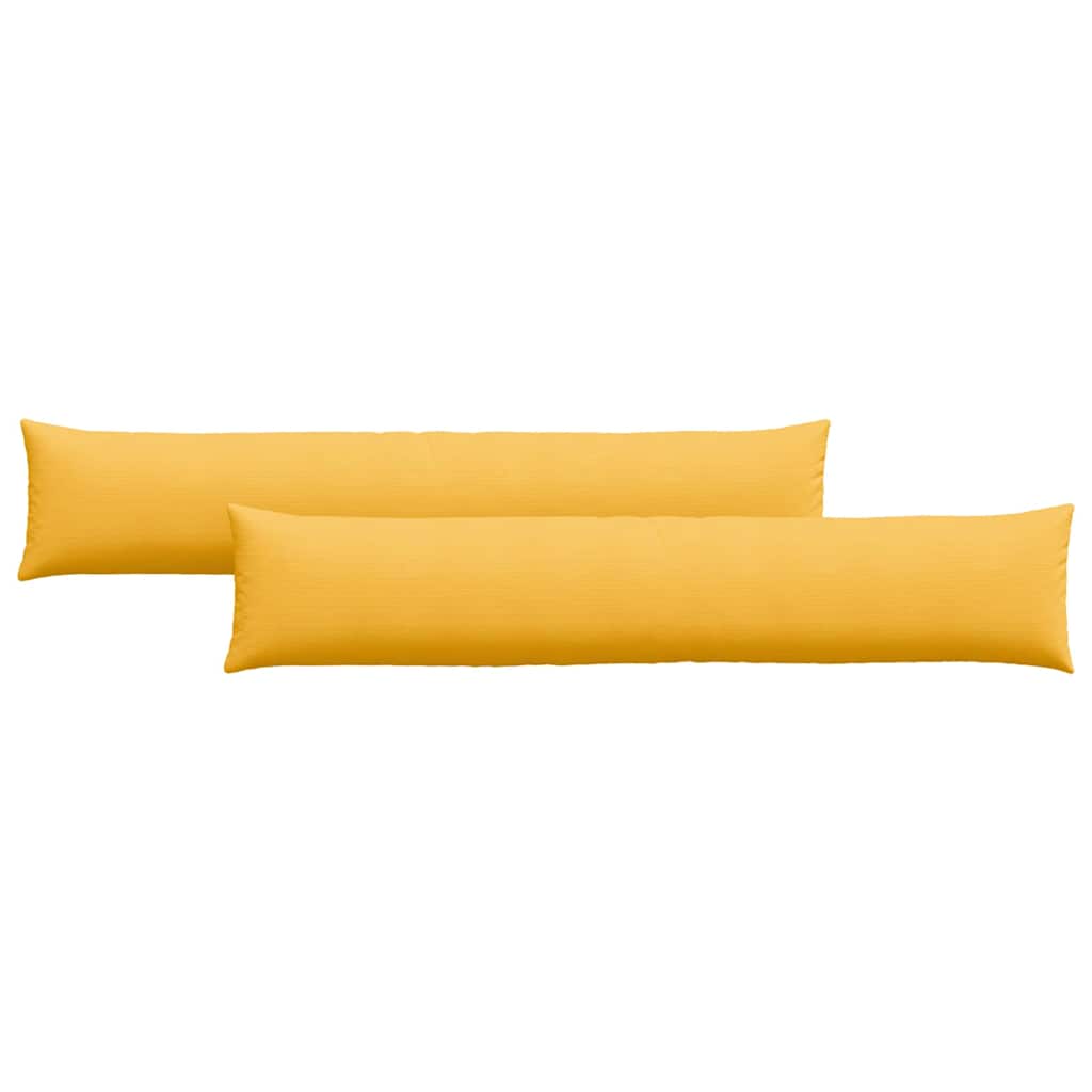 VidaXL Sofakissen 2 Stück Hellgelb 200 x 40 cm Cordstoff