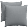 VidaXL Sofakissen 2 Stück hellgrau 45 x 45 cm Stoff