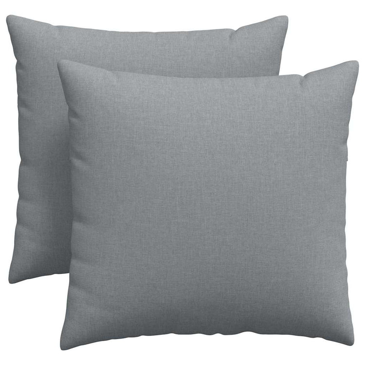 VidaXL Sofakissen 2 Stück hellgrau 45 x 45 cm Stoff