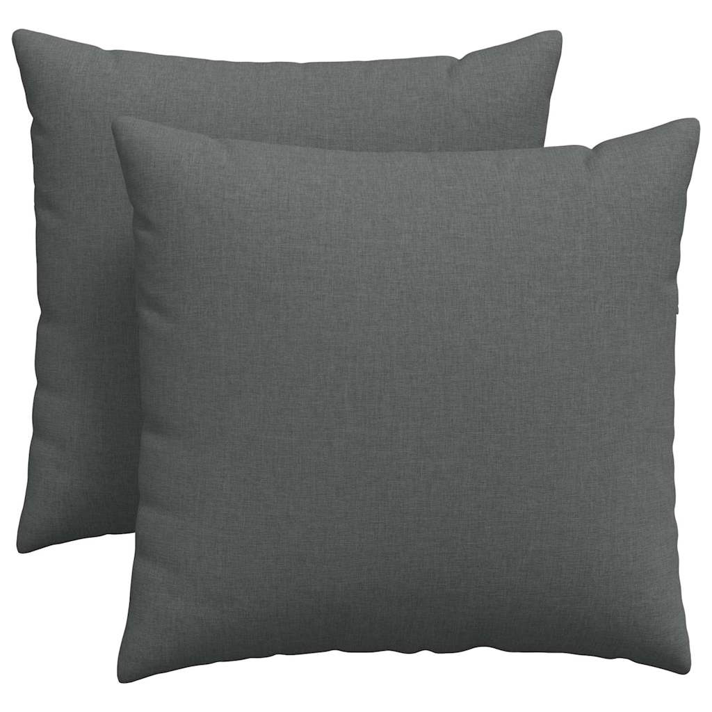 VidaXL Sofakissen 2 Stück dunkelgrau 45 x 45 cm Stoff