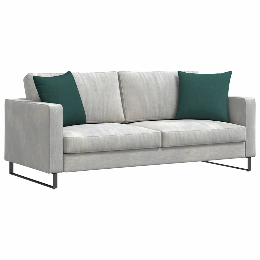 VidaXL Sofakissen 2 Stück dunkelgrün 45 x 45 cm Stoff