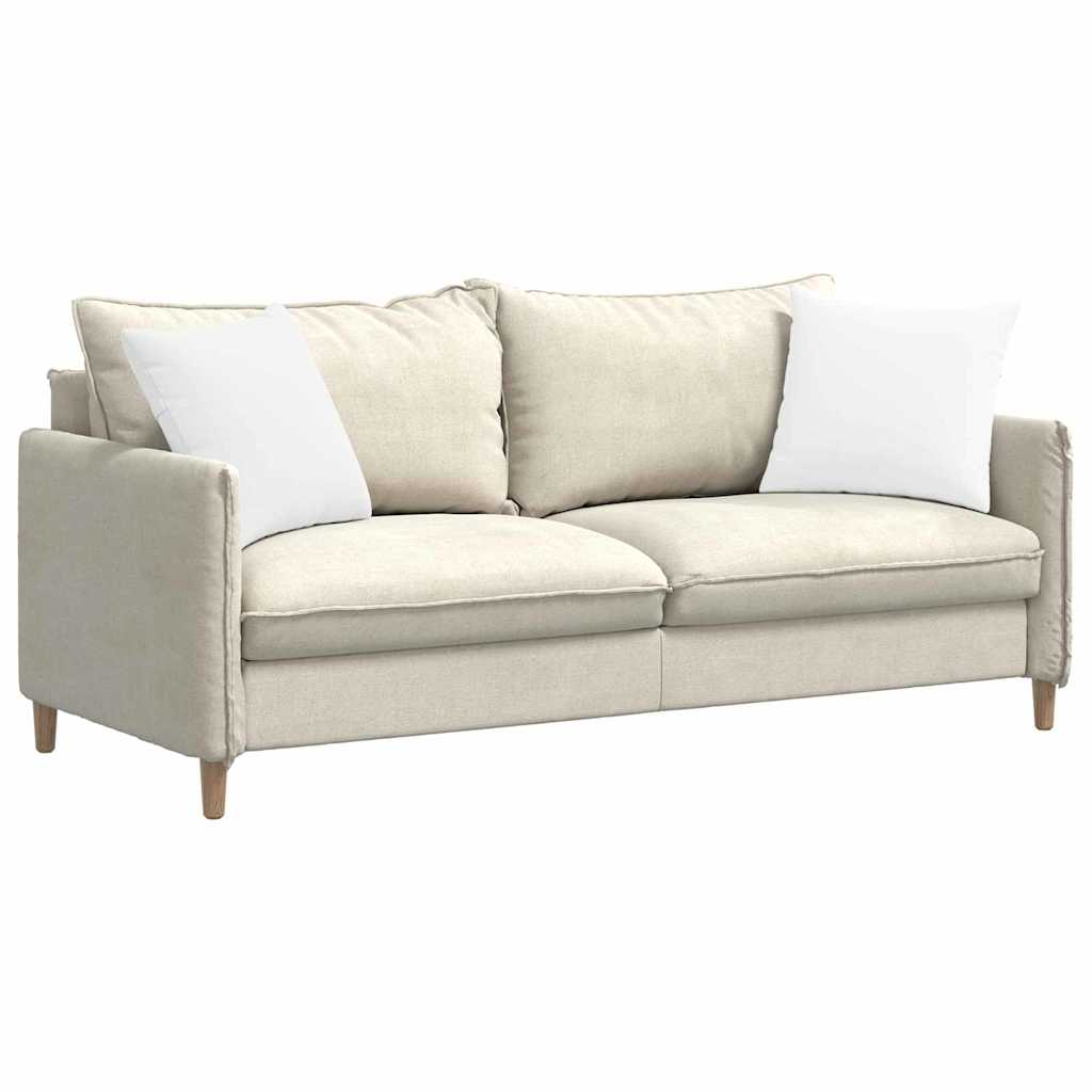VidaXL Sofakissen 2 Stück weiß 45 x 45 cm Stoff