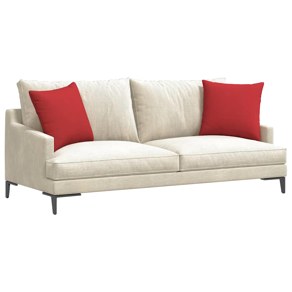VidaXL Sofakissen 2 Stück rot 45 x 45 cm Stoff
