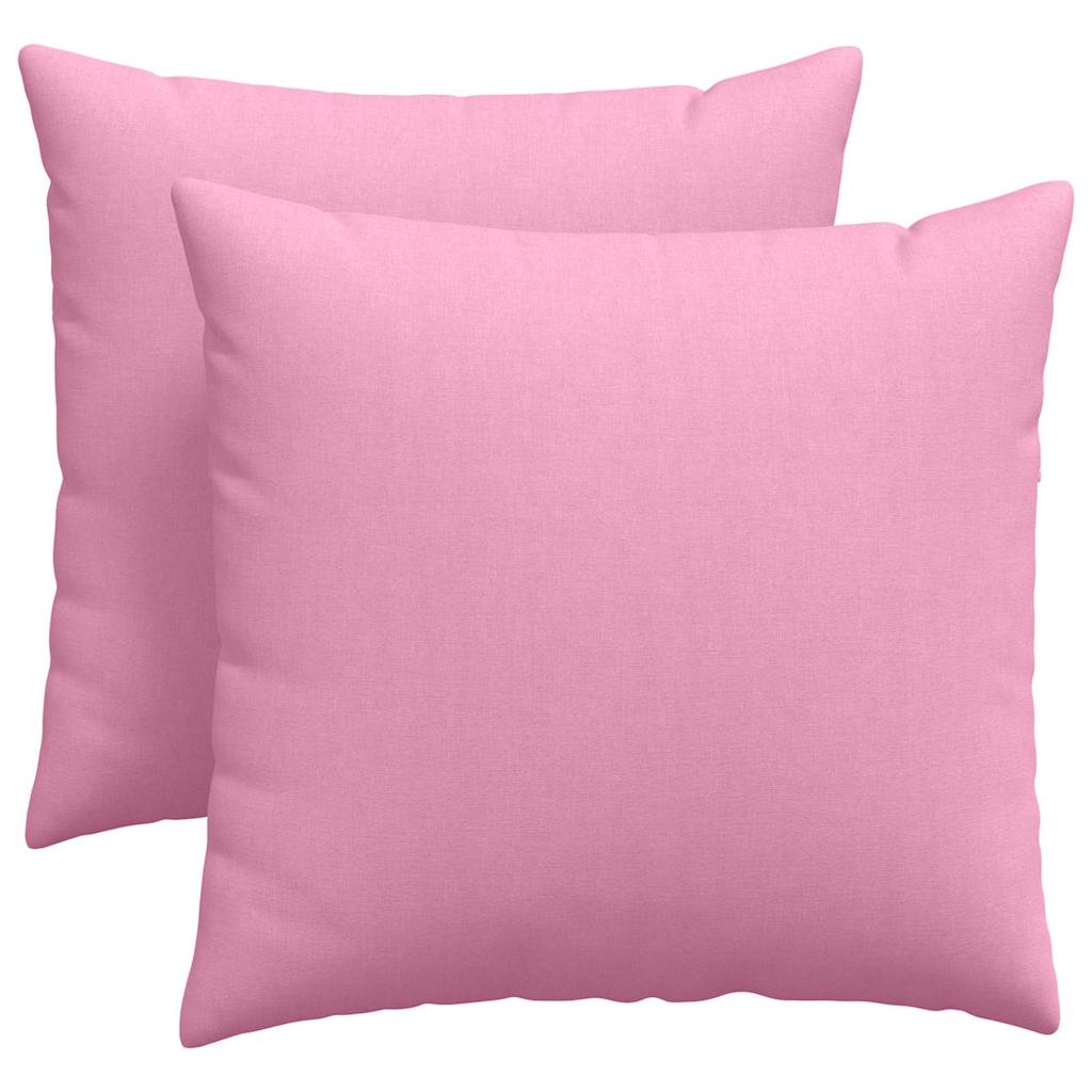 VidaXL Sofakissen 2 Stück rosa 45 x 45 cm Stoff