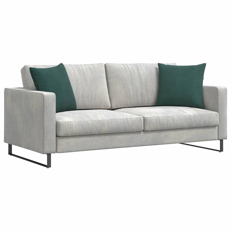 VidaXL Sofakissen 2 Stück dunkelgrün 45 x 45 cm Cordstoff