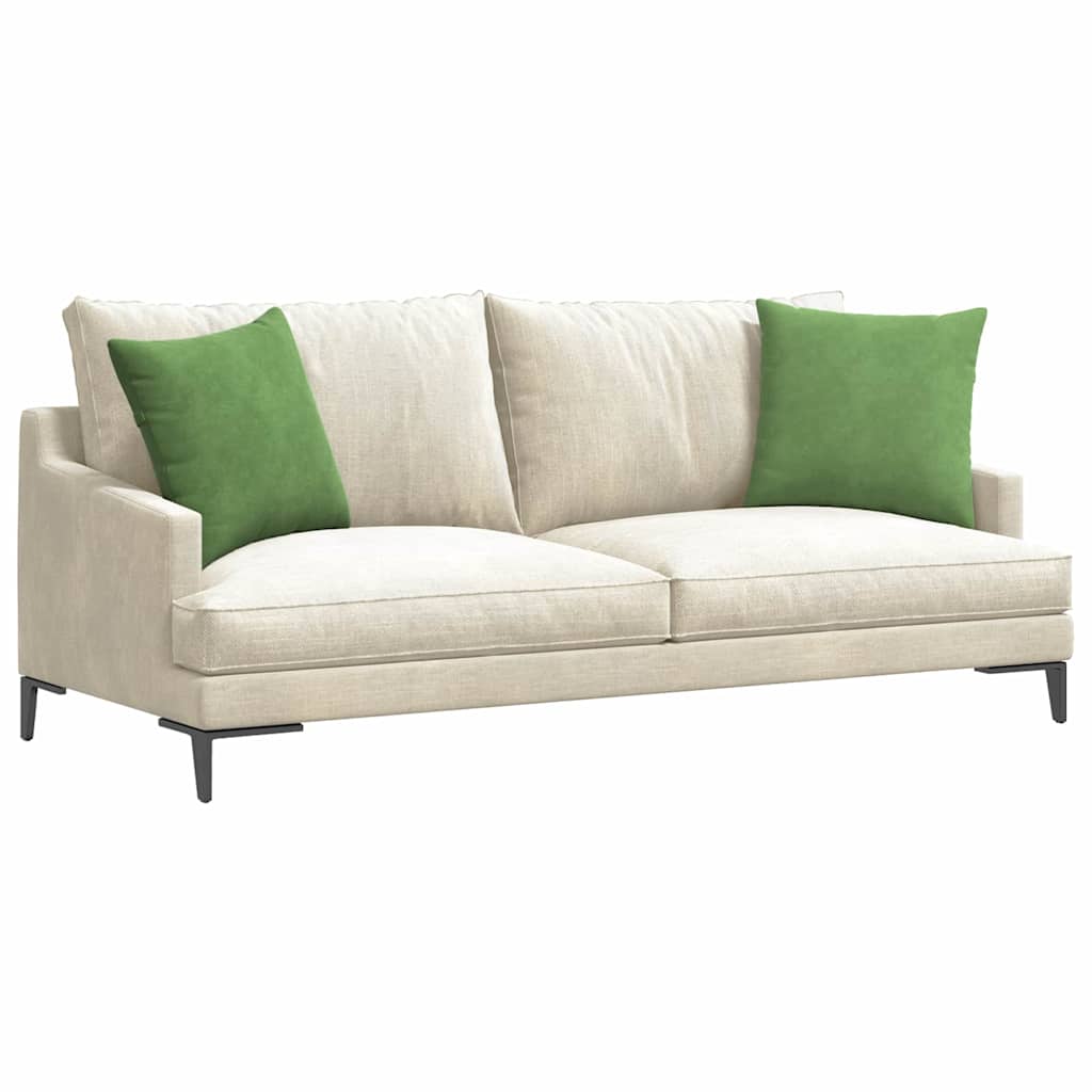VidaXL Sofakissen 2 Stück hellgrün 45 x 45 cm Cordstoff