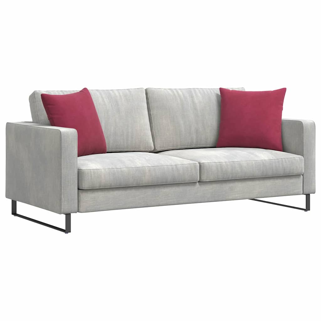 VidaXL Sofakissen, 2 Stück, Weinrot, 45 x 45 cm Cordstoff