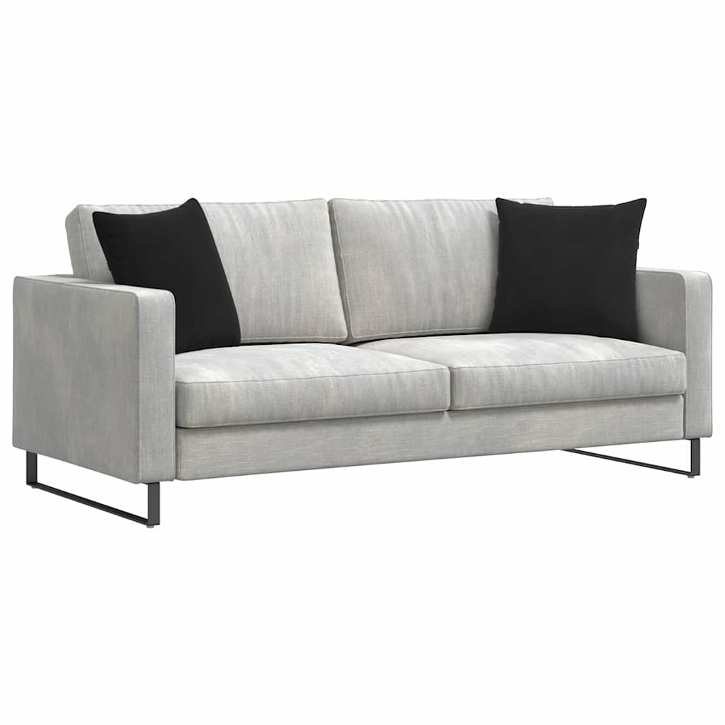 VidaXL Sofakissen 2 Stück Schwarz 45 x 45 cm Cordstoff
