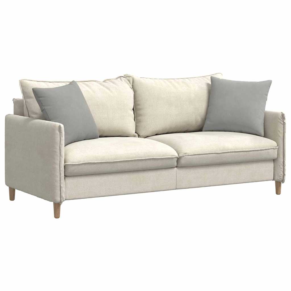 VidaXL Sofakissen 2 Stück hellgrau 45 x 45 cm Stoff