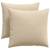 VidaXL Sofakissen 2 Stück Creme 45 x 45 cm Stoff