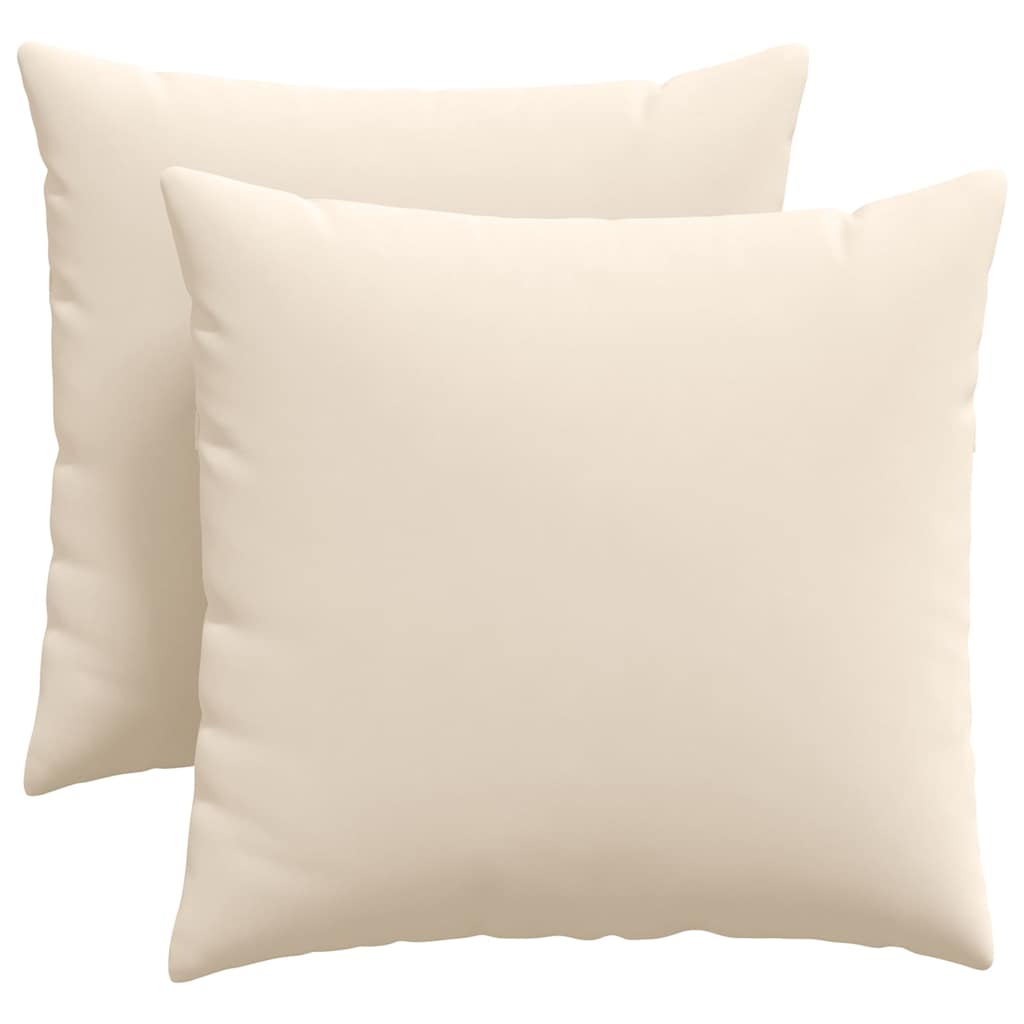 VidaXL Sofakissen 2 Stück Beige 45 x 45 cm Stoff
