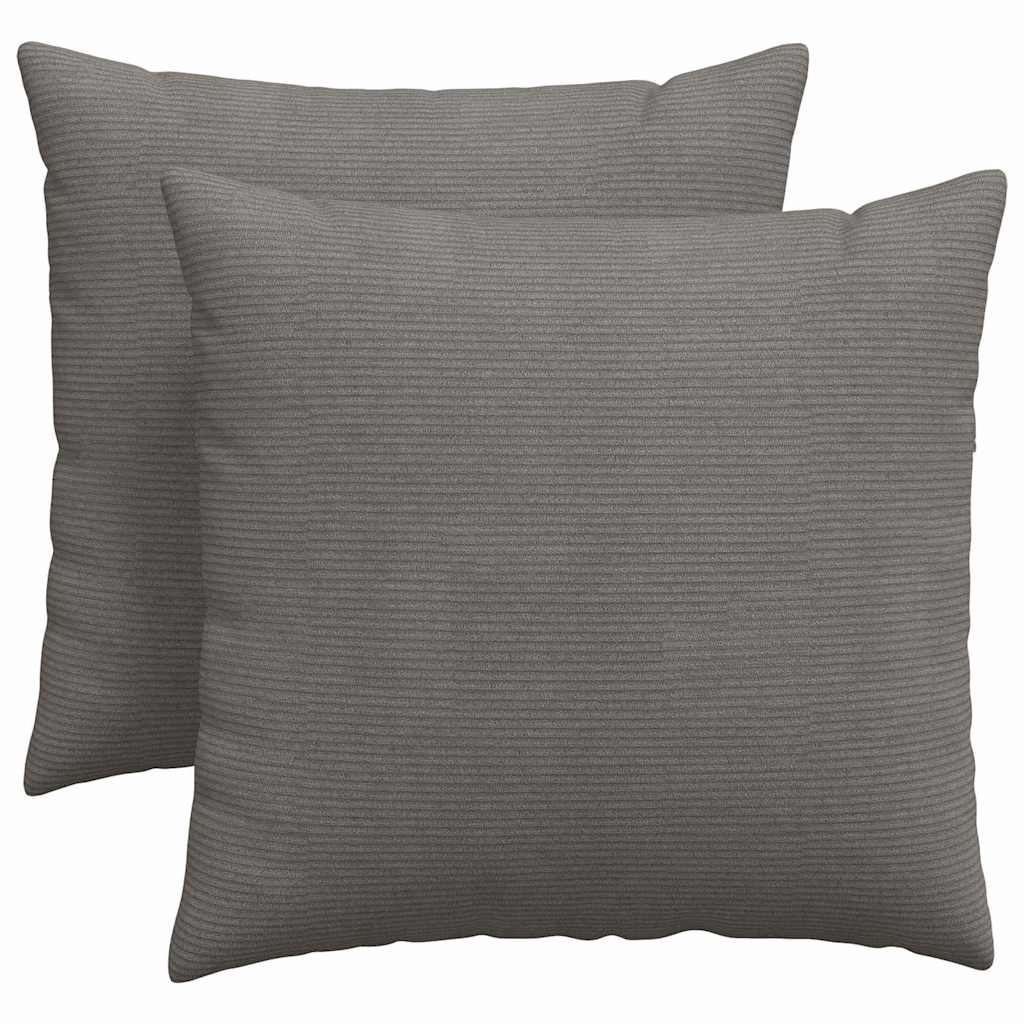 VidaXL sofa cushions 2 pieces light gray 45 x 45 cm cord fabric